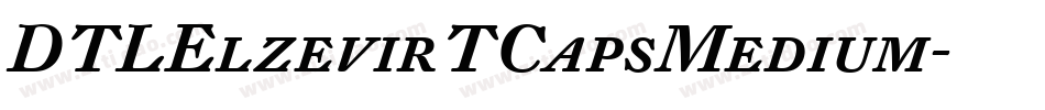 DTLElzevirTCapsMedium字体转换