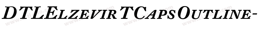DTLElzevirTCapsOutline字体转换