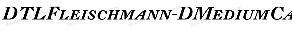 DTLFleischmann-DMediumCaps字体转换