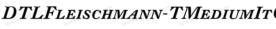 DTLFleischmann-TMediumItCaps字体转换