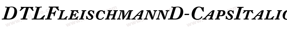 DTLFleischmannD-CapsItalic字体转换