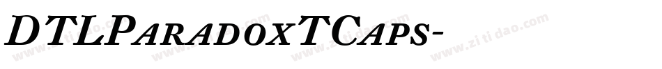 DTLParadoxTCaps字体转换