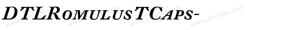 DTLRomulusTCaps字体转换