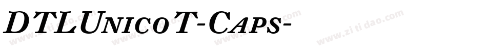 DTLUnicoT-Caps字体转换