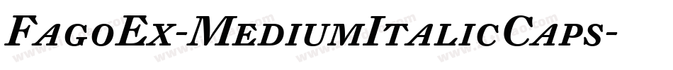 FagoEx-MediumItalicCaps字体转换
