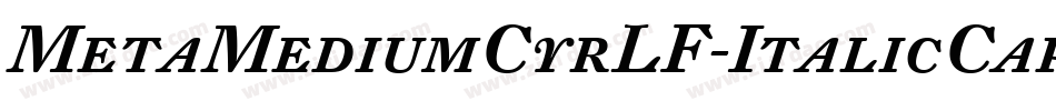 MetaMediumCyrLF-ItalicCaps字体转换