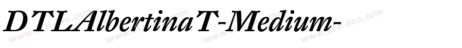 DTLAlbertinaT-Medium字体转换