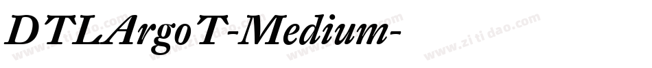 DTLArgoT-Medium字体转换