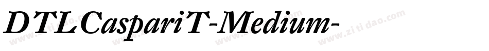 DTLCaspariT-Medium字体转换