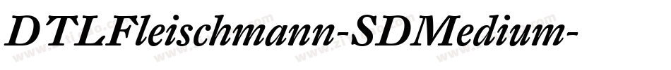 DTLFleischmann-SDMedium字体转换