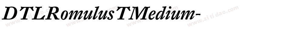 DTLRomulusTMedium字体转换