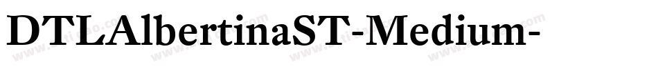 DTLAlbertinaST-Medium字体转换