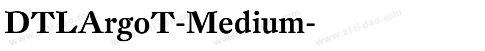 DTLArgoT-Medium字体转换