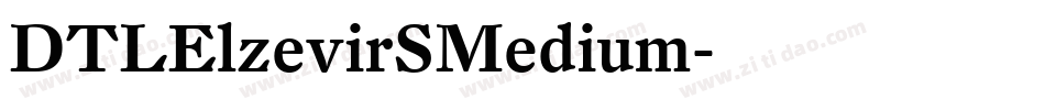 DTLElzevirSMedium字体转换