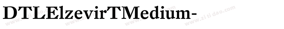 DTLElzevirTMedium字体转换