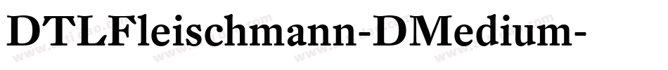 DTLFleischmann-DMedium字体转换