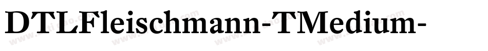 DTLFleischmann-TMedium字体转换