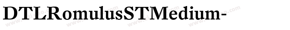DTLRomulusSTMedium字体转换
