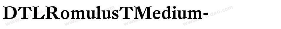 DTLRomulusTMedium字体转换