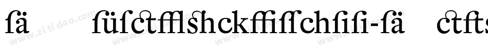 DTLFleischmann-DRegular字体转换