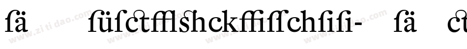 DTLFleischmann-SDRegular字体转换