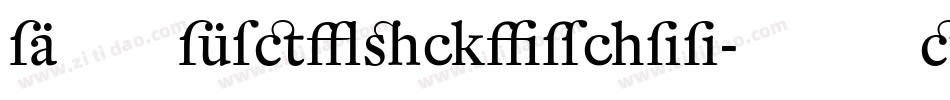 DTLFleischmann-STRegular字体转换