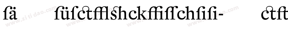 DTLFleischmann-TRegular字体转换