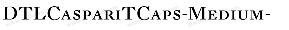 DTLCaspariTCaps-Medium字体转换
