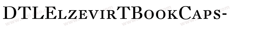 DTLElzevirTBookCaps字体转换