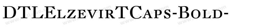 DTLElzevirTCaps-Bold字体转换