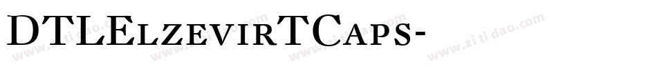DTLElzevirTCaps字体转换