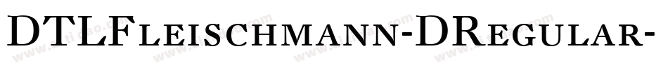 DTLFleischmann-DRegular字体转换