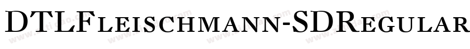 DTLFleischmann-SDRegular字体转换