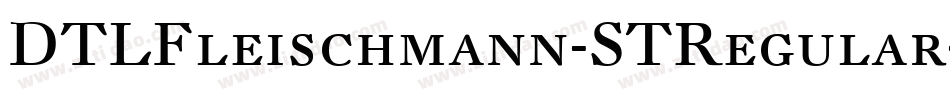DTLFleischmann-STRegular字体转换