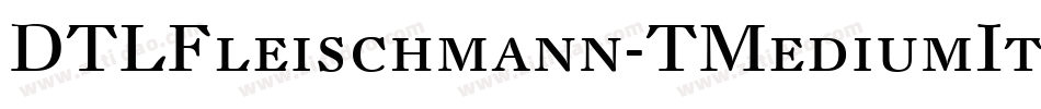 DTLFleischmann-TMediumItCaps字体转换
