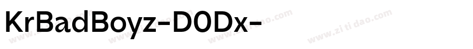 KrBadBoyz-D0Dx字体转换