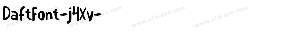 DaftFont-j4Xv字体转换