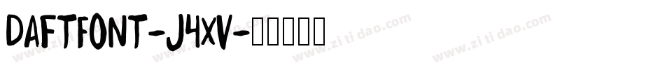 DaftFont-j4Xv字体转换