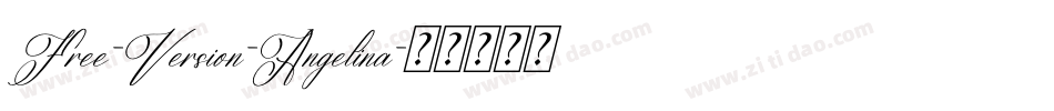 Free-Version-Angelina字体转换
