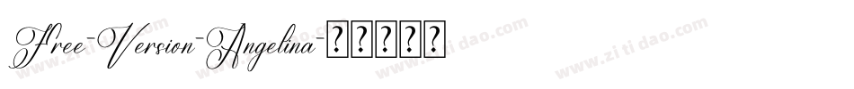 Free-Version-Angelina字体转换