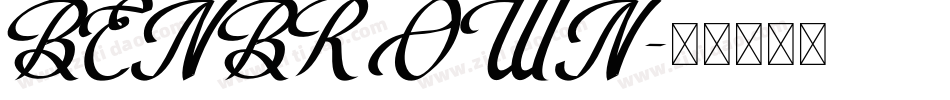 BENBROWN字体转换