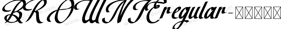 BROWNIEregular字体转换