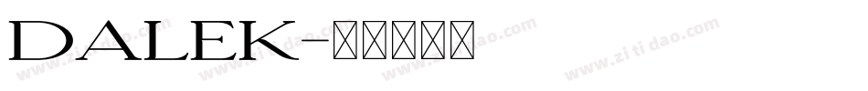 DALEK字体转换