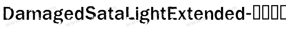 DamagedSataLightExtended字体转换