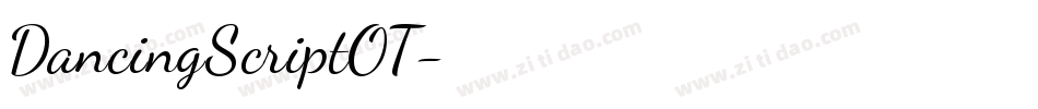 DancingScriptOT字体转换