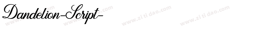 Dandelion-Script字体转换
