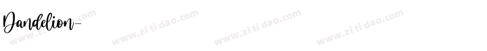 Dandelion字体转换