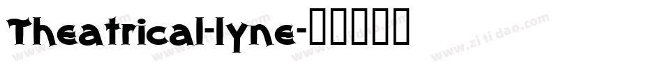 Theatrical-1yne字体转换