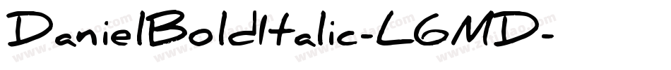 DanielBoldItalic-L6MD字体转换
