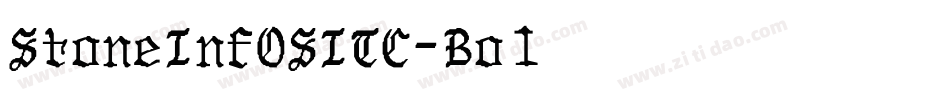 StoneInfOSITC-Bold字体转换